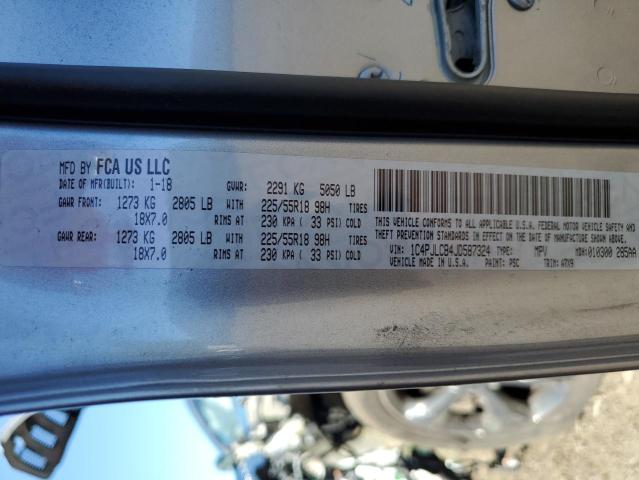 1C4PJLCB4JD587324 Jeep Cherokee Latitude
