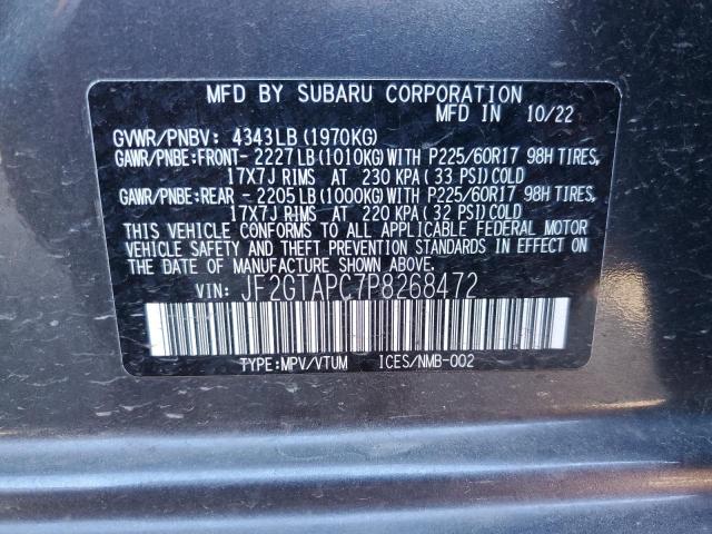 JF2GTAPC7P8268472 Subaru Crosstrek Premium