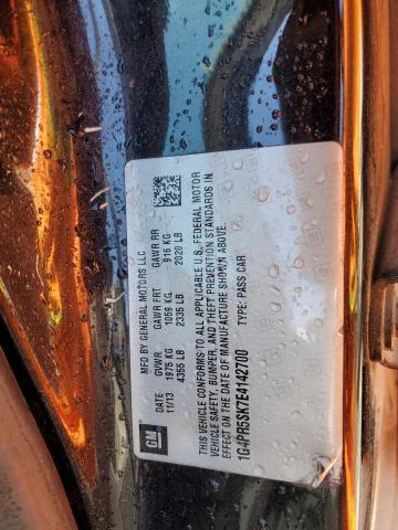 1G4PR5SK7E4142700 Buick Verano Convenience