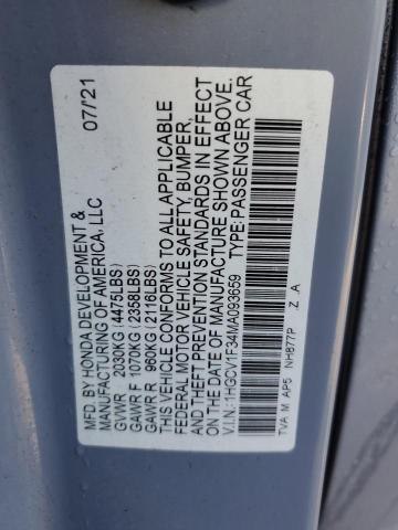1HGCV1F34MA093659 Honda ACCORD SPO