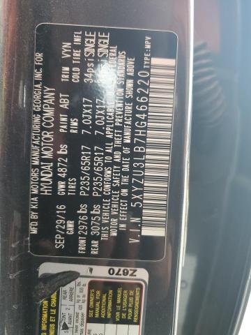 5XYZU3LB7HG466220 Hyundai SANTA FE SPORT