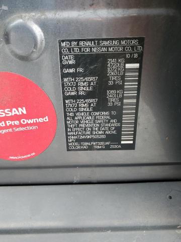 KNMAT2MV9KP505283 Nissan ROGUE S