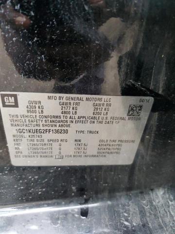 1GC1KUEG2FF136230 Chevrolet Silverado K2500 Heavy Duty