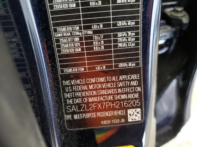 SALZL2FX7PH216205 Land Rover Range Rover Evoque R-dynamic Se