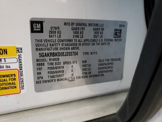 5GAKRBKD0EJ293704 Buick Enclave