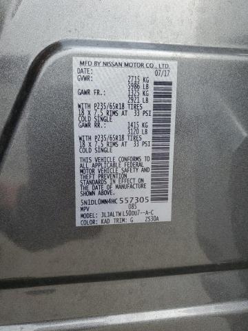 5N1DL0MN4HC557305 Infiniti QX60