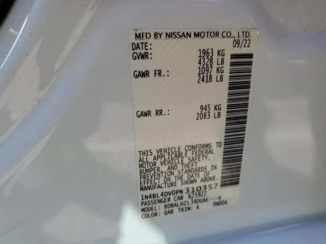 1N4BL4DV0PN310357 Nissan ALTIMA SV