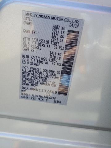 5N1AL0MM3EC532689 Infiniti QX60