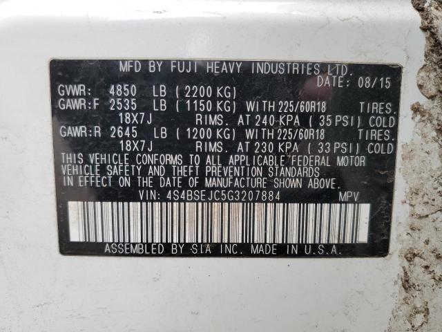 4S4BSEJC5G3207884 Subaru Outback 3.6r Limited