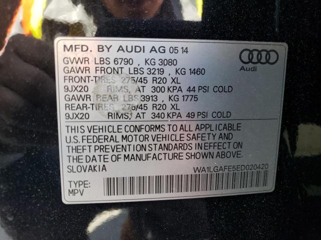 WA1LGAFE5ED020420 Audi Q7 Premium Plus