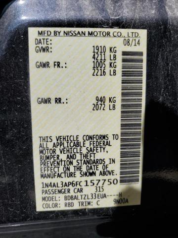 1N4AL3AP6FC157750 Nissan ALTIMA 2.5
