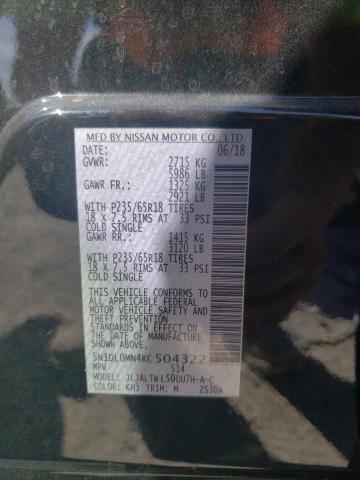 5N1DL0MN4KC504322 Infiniti QX60 LUXE