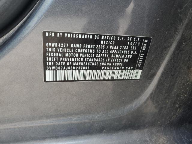 3VWD07AJ6EM232895 Volkswagen JETTA SE