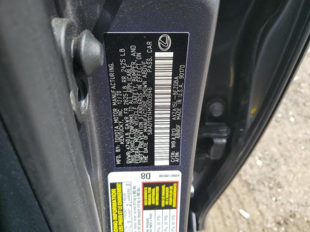 58AD11D14MU003946 Lexus Es 250 Base