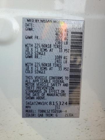 5N1AT2MV1FC815324 Nissan ROGUE S