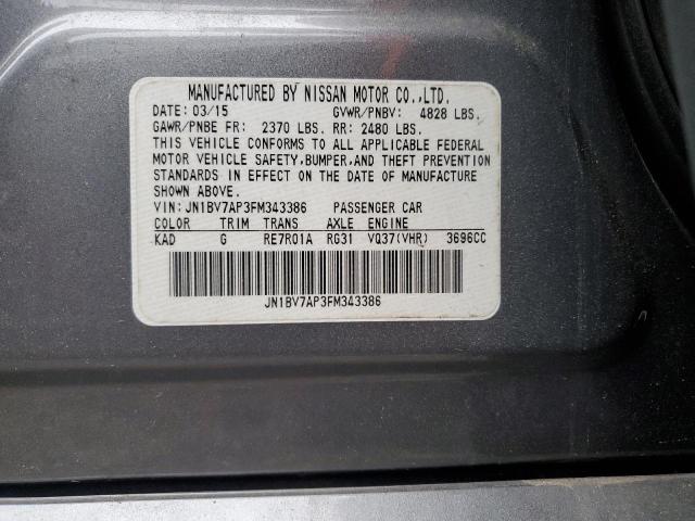 JN1BV7AP3FM343386 Infiniti Q50 BASE