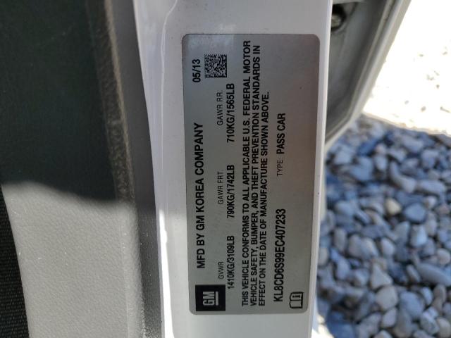KL8CD6S99EC407233 Chevrolet SPARK 1LT