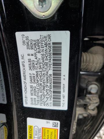 1HGCV2F90KA033756 Honda Accord Touring