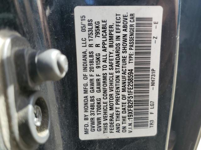 19XFB2F51FE258594 Honda Civic Lx