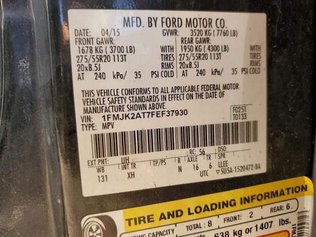 1FMJK2AT7FEF37930 Ford Expedition El Limited