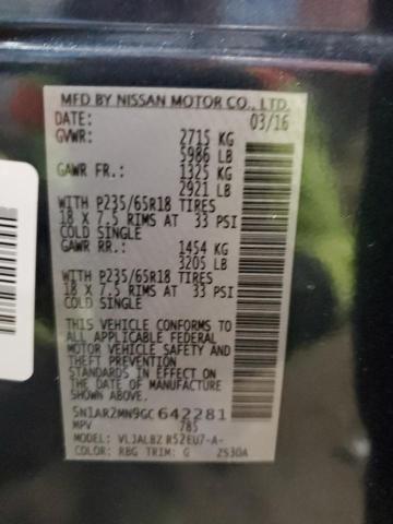 5N1AR2MN9GC642281 Nissan Pathfinder S