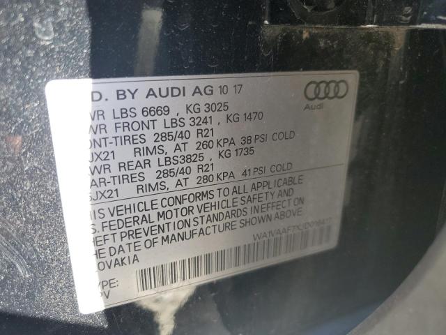 WA1VAAF7XJD016417 Audi Q7 Prestige