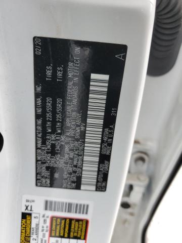5TDFZRBH9LS016271 Toyota Highlander Platinum
