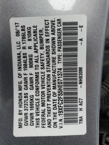 19XFC2F55HE071374 Honda Civic Lx