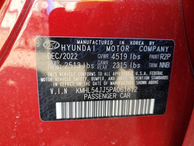 KMHL54JJ5PA061812 Hyundai SONATA HYBRID