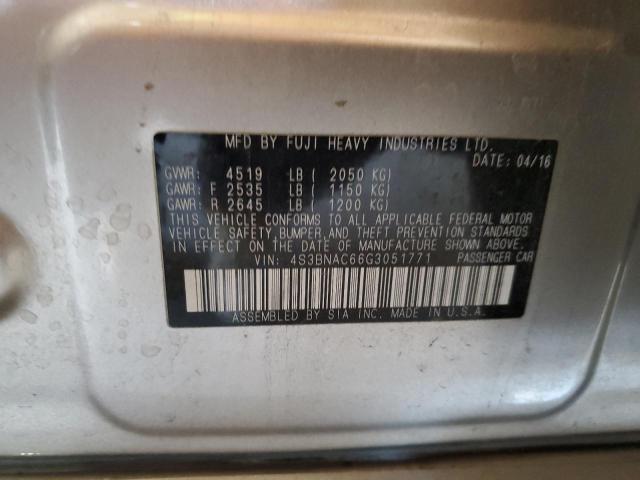 4S3BNAC66G3051771 Subaru Legacy 2.5i Premium