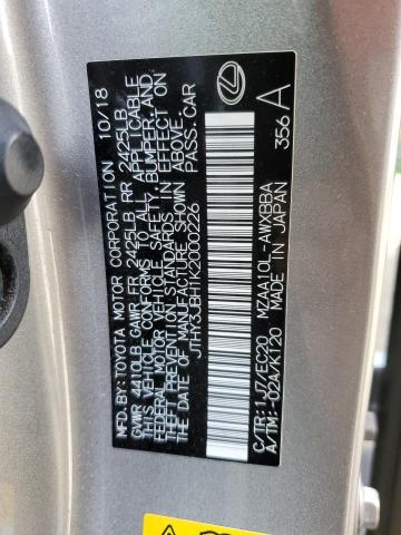 JTHY3JBH1K2000226 Lexus UX 200