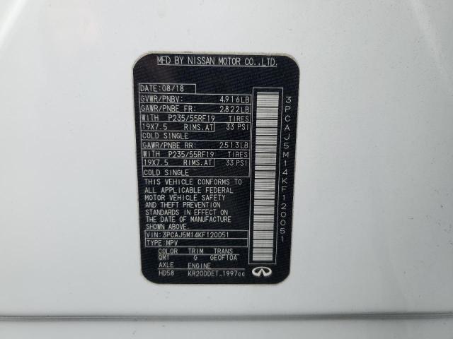 3PCAJ5M14KF120051 Infiniti Qx50 Essential