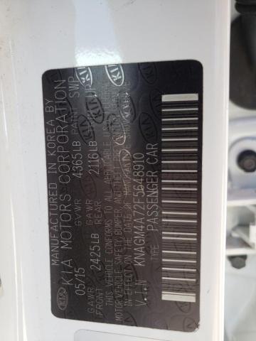 KNAGM4A72F5648910 KIA Optima Lx