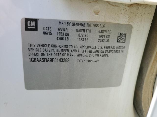 1G6AA5RA9F0143289 Cadillac ATS