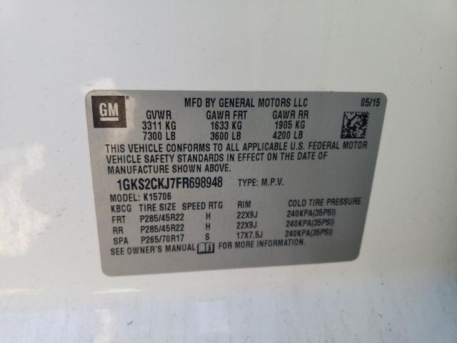 1GKS2CKJ7FR698948 GMC YUKON DENALI