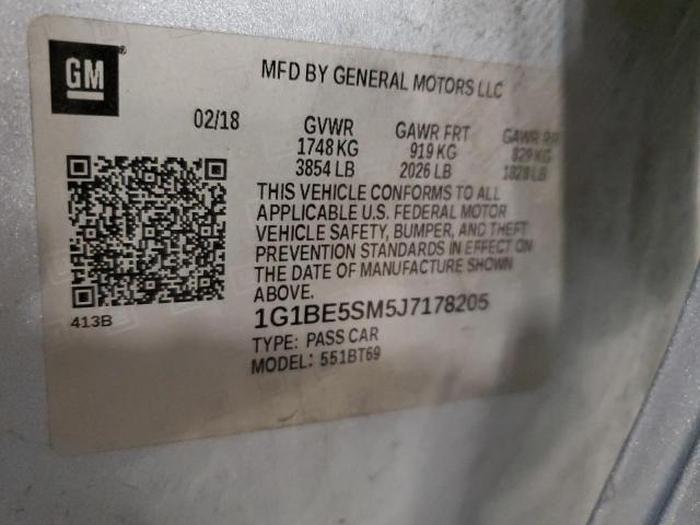 1G1BE5SM5J7178205 Chevrolet CRUZE LT