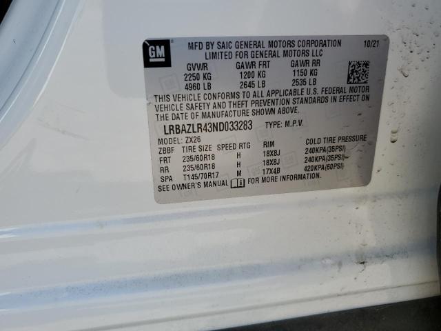 LRBAZLR43ND033283 Buick Envision Preferred