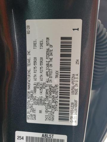 5TFAY5F19LX927195 Toyota Tundra Crewmax 1794