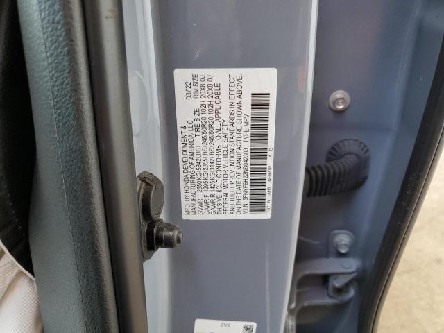 5FNYF6H22NB042303 Honda PILOT SE