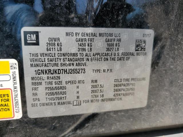 1GNKRJKD7HJ265273 Chevrolet Traverse Premier