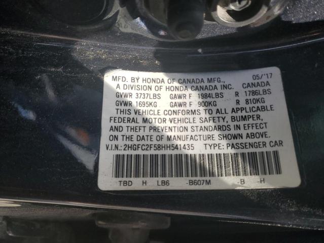 2HGFC2F58HH541435 Honda Civic Lx