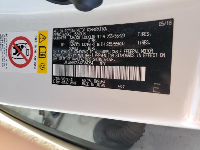 JTJBZMCA8J2034054 Lexus Rx 350 Base