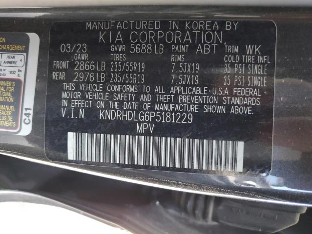 KNDRHDLG6P5181229 KIA SORENTO EX