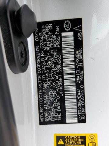 JTHKD5BH1H2284265 Lexus CT 200