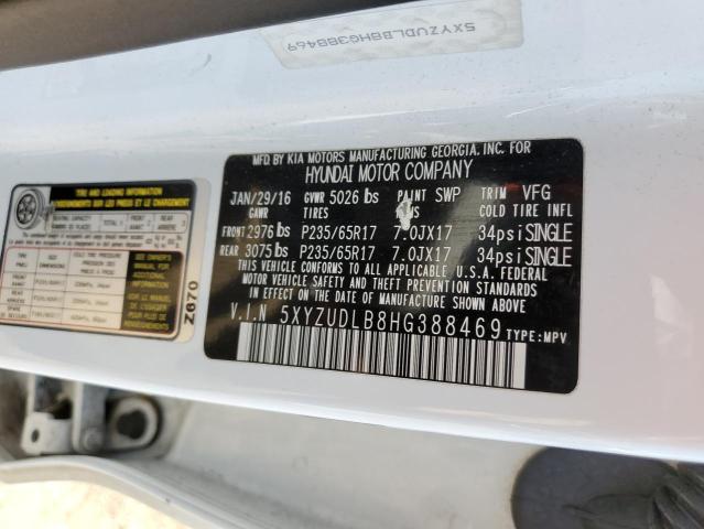 5XYZUDLB8HG388469 Hyundai SANTA FE SPORT