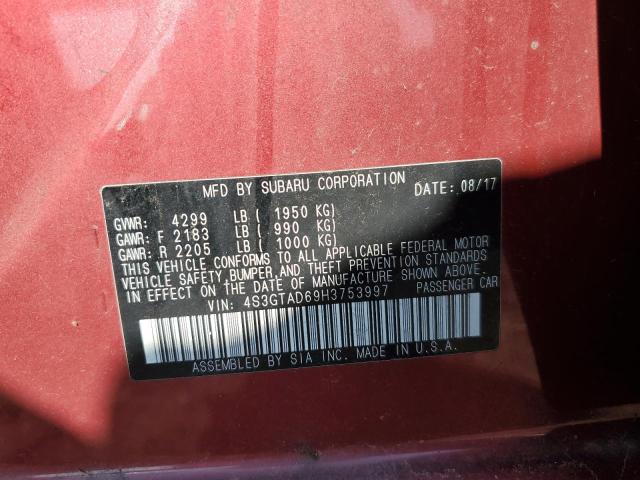4S3GTAD69H3753997 Subaru Impreza Premium Plus