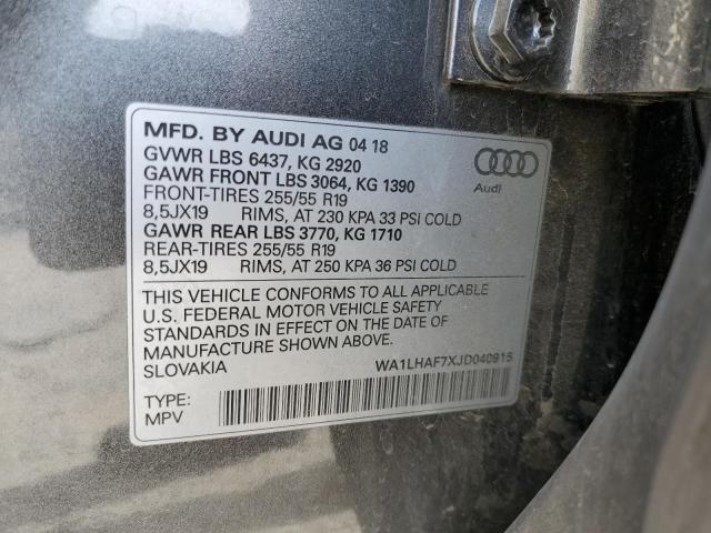 WA1LHAF7XJD040915 Audi Q7 Premium Plus