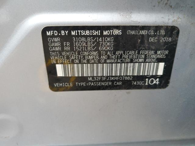 ML32F3FJ3KHF07882 Mitsubishi Mirage G4 Es