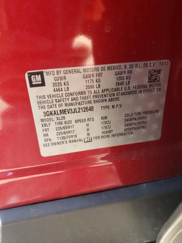 3GKALMEV3JL212648 GMC Terrain Sle