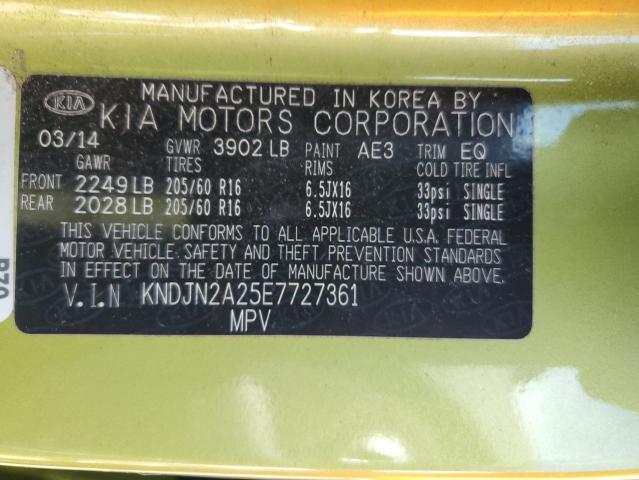 KNDJN2A25E7727361 KIA Soul